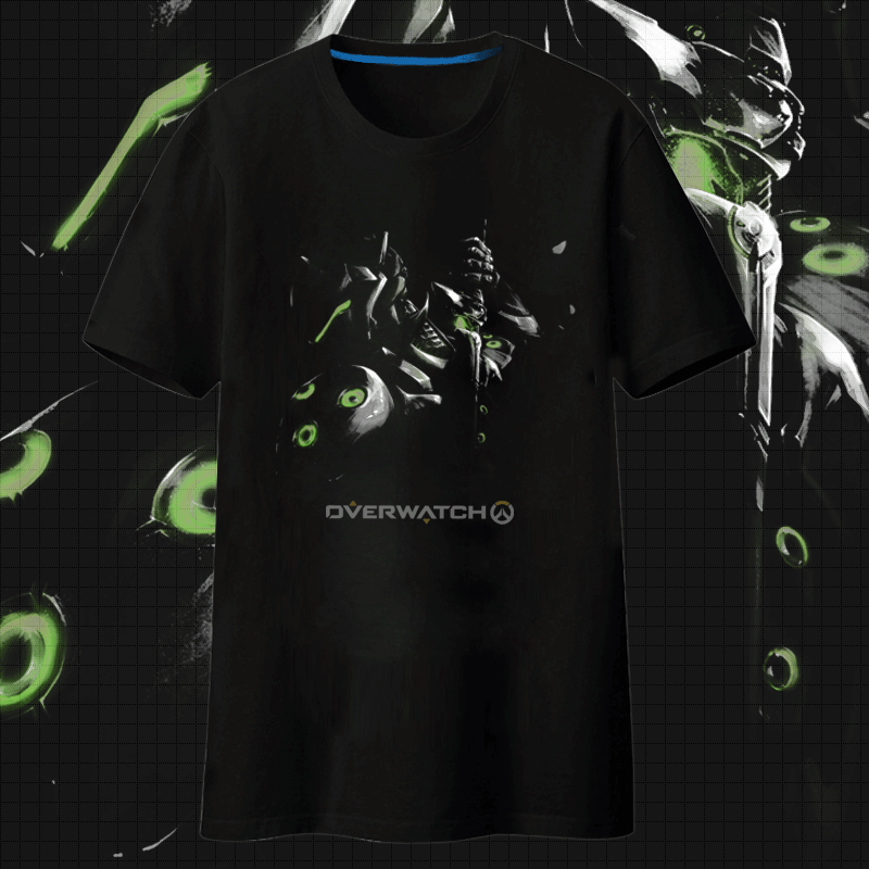 Blizzard Ow Genji Tee Shirt Black Couple Ow Hero T Shirts Wishining 